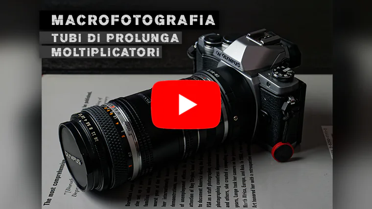 Video. Macrofotografia: tubi di prolunga e moltiplicatori di focale, come usarli.