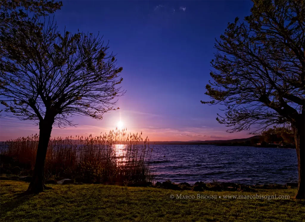 Olympus 9-18 mm - lago-di-Bolsena-tramonto