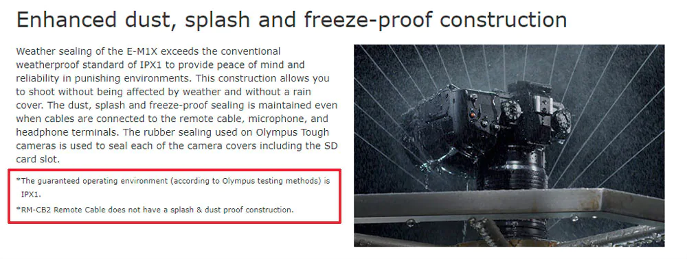 Olympus OM-D E-M1X: Weather sealing (fonte: https://asia.olympus-imaging.com/product/dslr/em1x/feature.html)