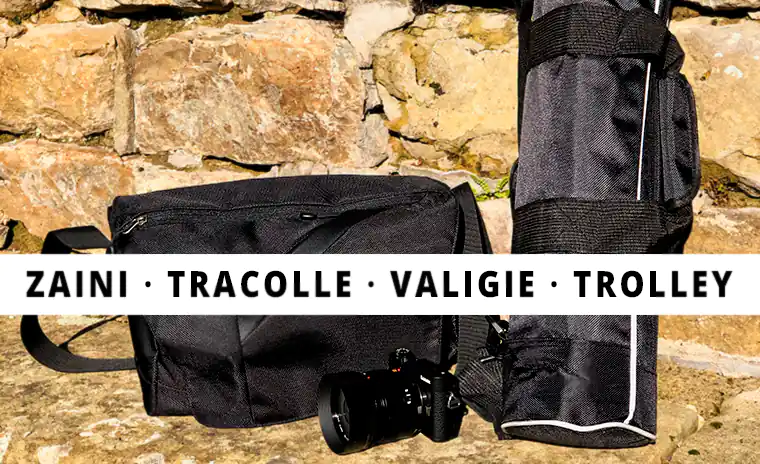 Trasportare l’attrezzatura fotografica: zaini, tracolle, valigie, trolley