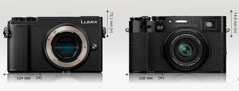 Lumix GX9 (a sx) - Fujifilm X100V (a dx)