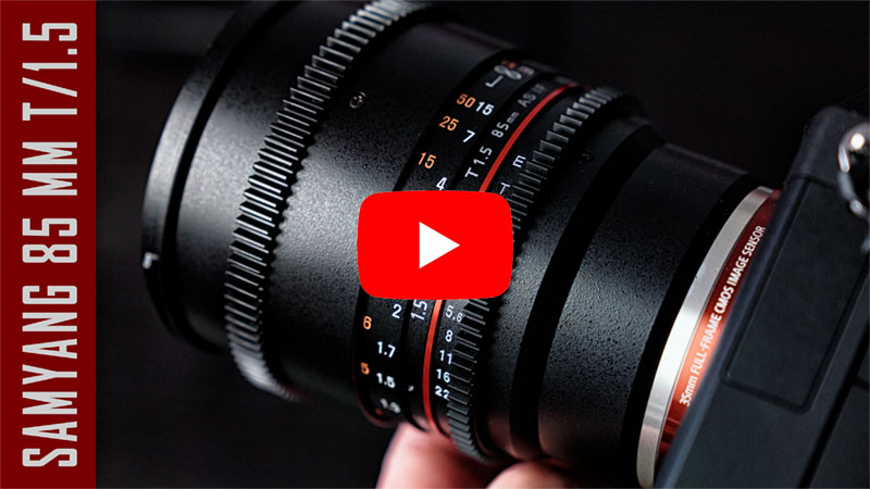 Samyang 85 mm T/1.5: obiettivo cinematografico economico | Recensione