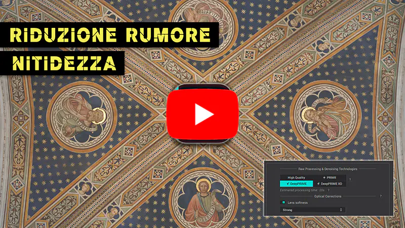 VIDEO: DxO PureRaw 3: come impostare riduzione del rumore e nitidezza. Dimostrazione con esempi