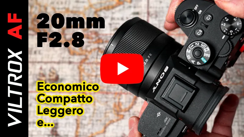 VIDEO: Viltrox Af/20mm f/2.8 | Recensione