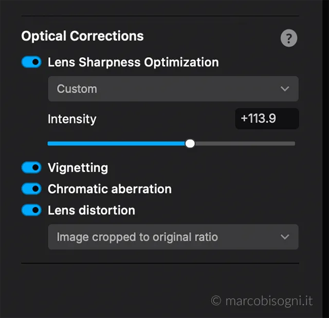 PureRaw 5: Lens Sharpness Optimization