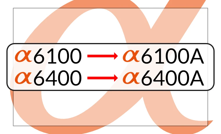 Sony Alpha 6100A e 6400A: aggiornamenti “silenziosi”