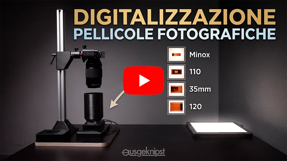 VIDEO: Digitalizzare pellicole con la fotocamera. La soluzione di Augeknipst
